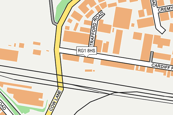 RG1 8HS map - OS OpenMap – Local (Ordnance Survey)