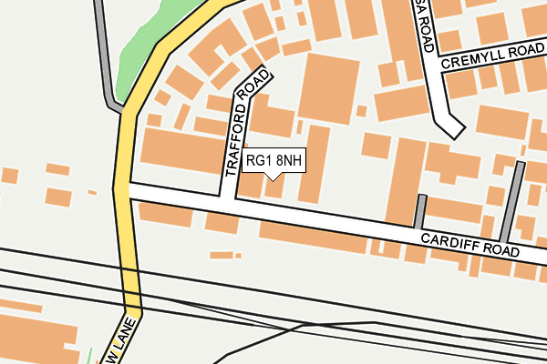 RG1 8NH map - OS OpenMap – Local (Ordnance Survey)