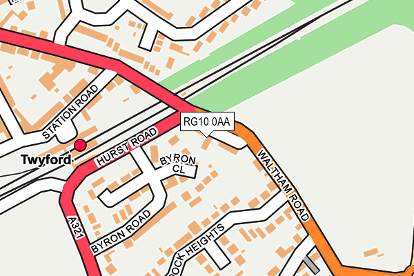 RG10 0AA map - OS OpenMap – Local (Ordnance Survey)