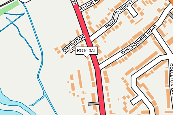 RG10 0AL map - OS OpenMap – Local (Ordnance Survey)