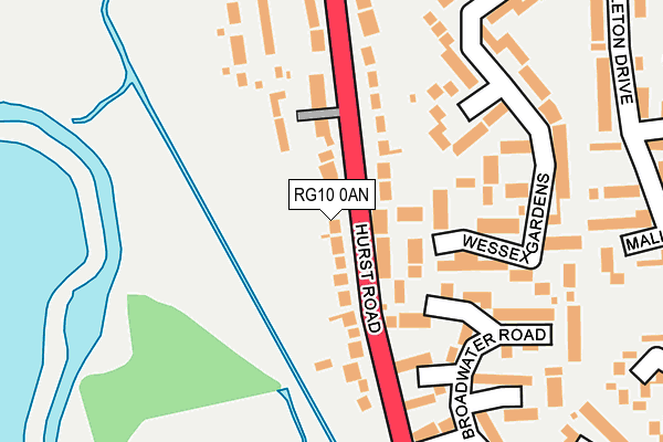 RG10 0AN map - OS OpenMap – Local (Ordnance Survey)