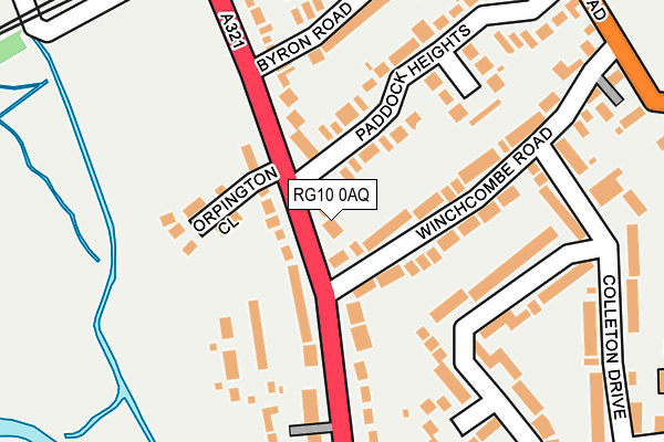 RG10 0AQ map - OS OpenMap – Local (Ordnance Survey)