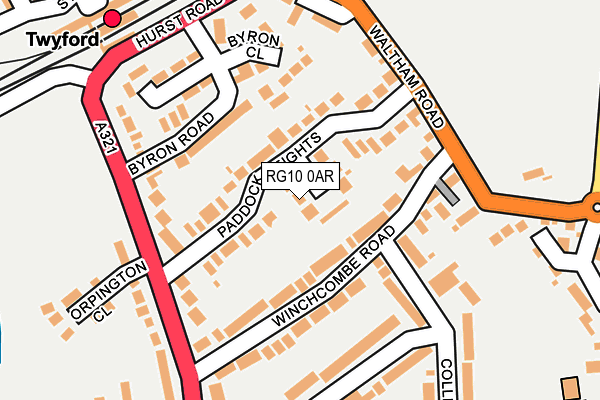 RG10 0AR map - OS OpenMap – Local (Ordnance Survey)