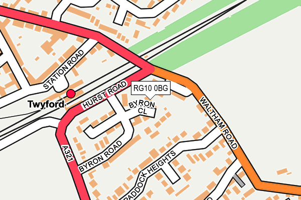 RG10 0BG map - OS OpenMap – Local (Ordnance Survey)