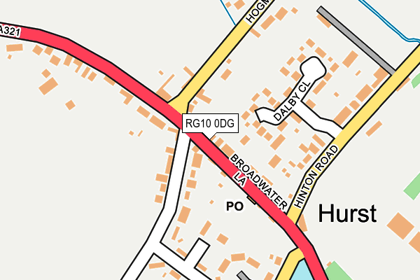 RG10 0DG map - OS OpenMap – Local (Ordnance Survey)