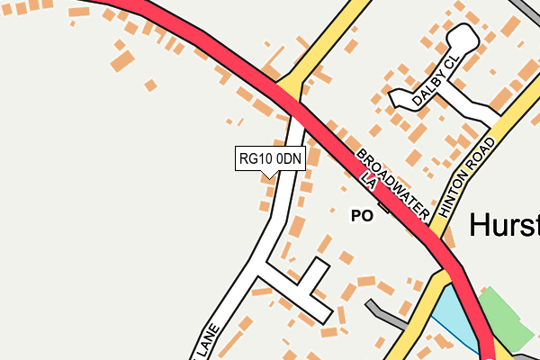 RG10 0DN map - OS OpenMap – Local (Ordnance Survey)