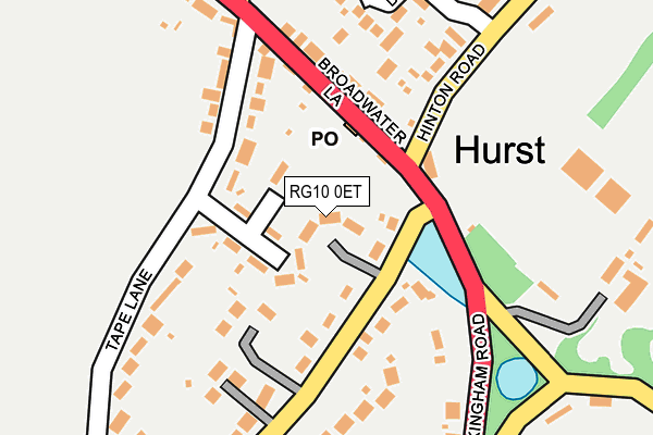 RG10 0ET map - OS OpenMap – Local (Ordnance Survey)