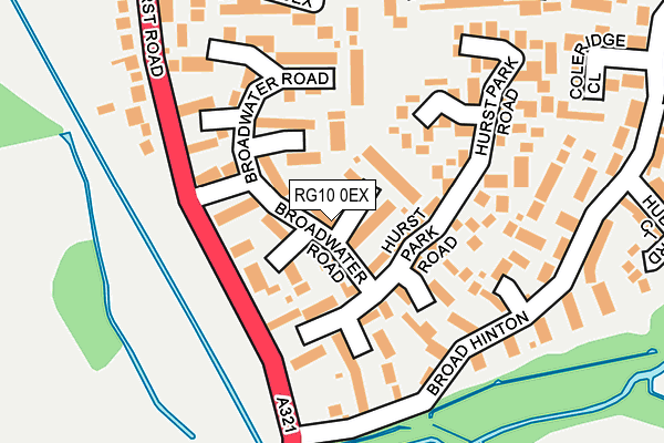 RG10 0EX map - OS OpenMap – Local (Ordnance Survey)