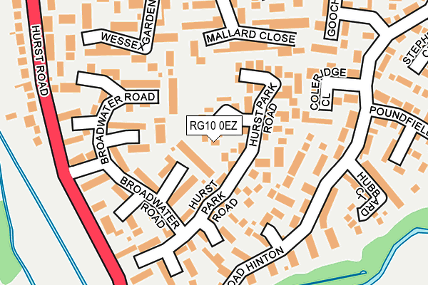 RG10 0EZ map - OS OpenMap – Local (Ordnance Survey)