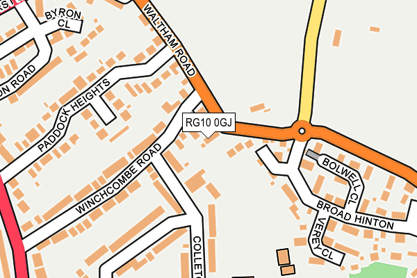 RG10 0GJ map - OS OpenMap – Local (Ordnance Survey)