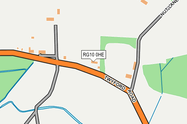 RG10 0HE map - OS OpenMap – Local (Ordnance Survey)