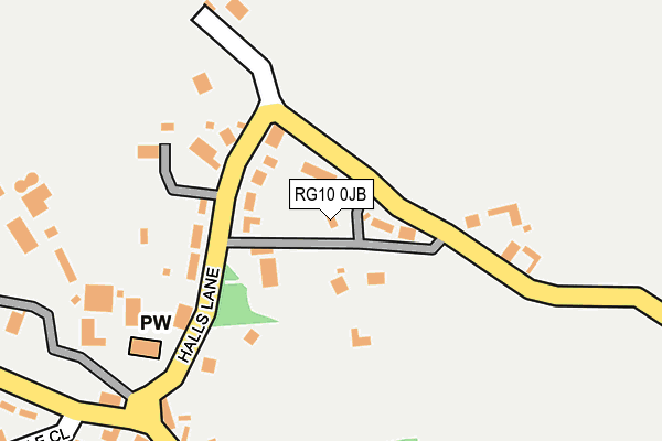 RG10 0JB map - OS OpenMap – Local (Ordnance Survey)