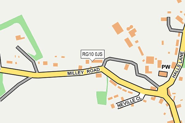 RG10 0JS map - OS OpenMap – Local (Ordnance Survey)