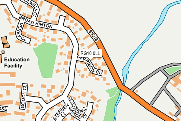RG10 0LL map - OS OpenMap – Local (Ordnance Survey)