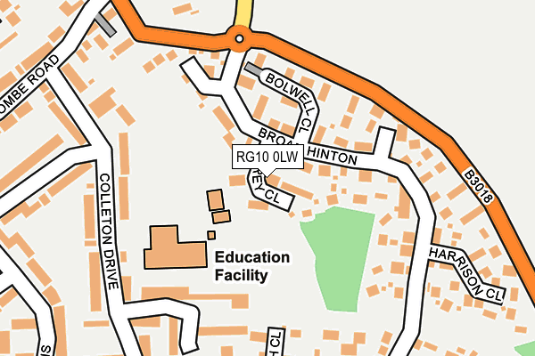 RG10 0LW map - OS OpenMap – Local (Ordnance Survey)