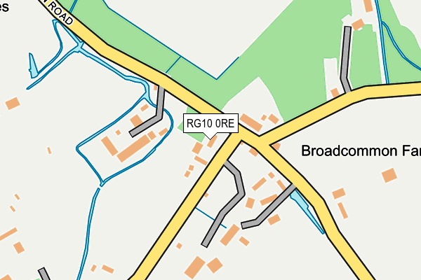 RG10 0RE map - OS OpenMap – Local (Ordnance Survey)
