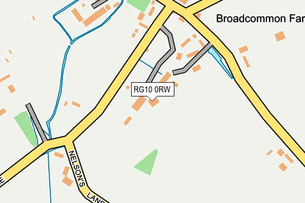 RG10 0RW map - OS OpenMap – Local (Ordnance Survey)
