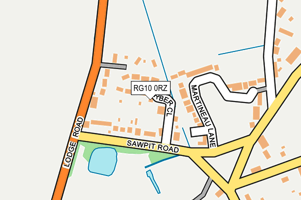 RG10 0RZ map - OS OpenMap – Local (Ordnance Survey)