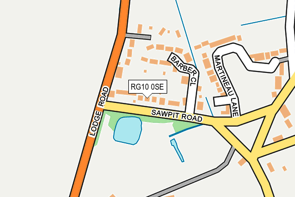 RG10 0SE map - OS OpenMap – Local (Ordnance Survey)