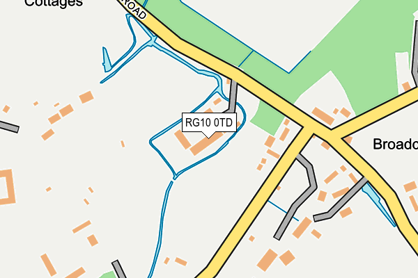RG10 0TD map - OS OpenMap – Local (Ordnance Survey)
