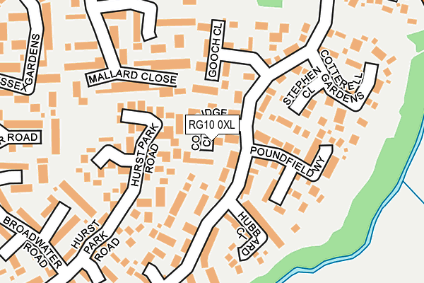 RG10 0XL map - OS OpenMap – Local (Ordnance Survey)