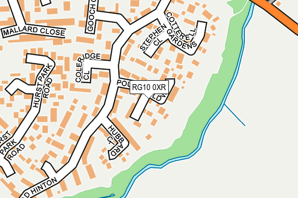 RG10 0XR map - OS OpenMap – Local (Ordnance Survey)