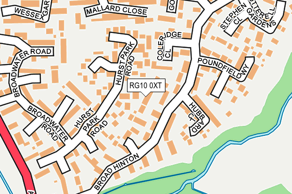 RG10 0XT map - OS OpenMap – Local (Ordnance Survey)