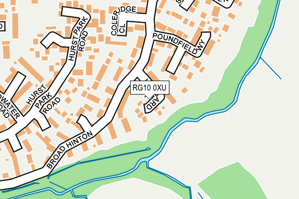 RG10 0XU map - OS OpenMap – Local (Ordnance Survey)
