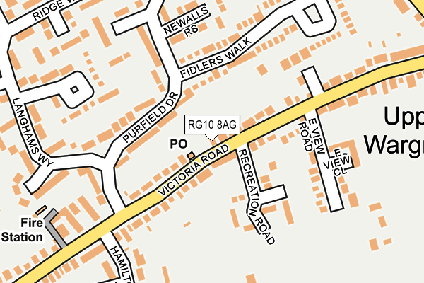 RG10 8AG map - OS OpenMap – Local (Ordnance Survey)