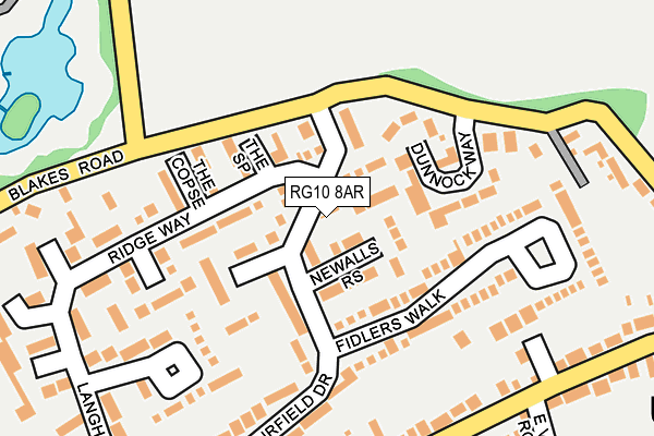 RG10 8AR map - OS OpenMap – Local (Ordnance Survey)