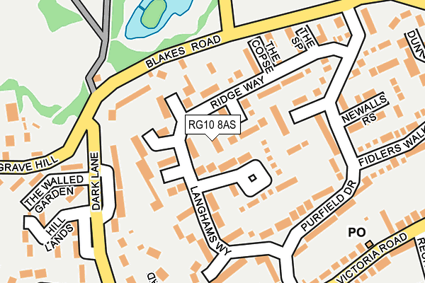 RG10 8AS map - OS OpenMap – Local (Ordnance Survey)