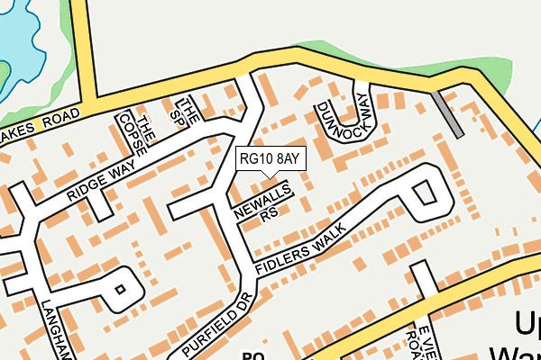 RG10 8AY map - OS OpenMap – Local (Ordnance Survey)