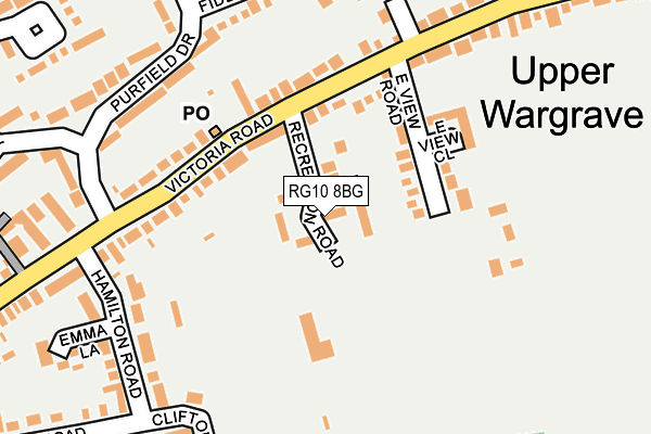 RG10 8BG map - OS OpenMap – Local (Ordnance Survey)