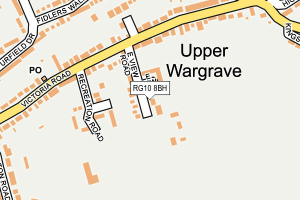 Map of WARGRAVE RIVERSIDE, C.I.C. at local scale