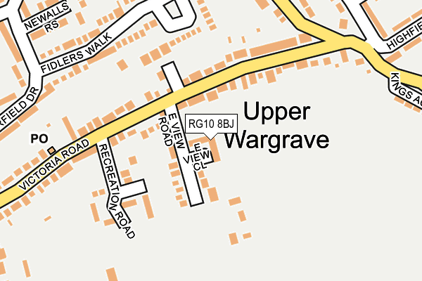 RG10 8BJ map - OS OpenMap – Local (Ordnance Survey)