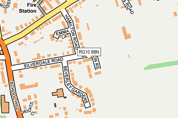 RG10 8BN map - OS OpenMap – Local (Ordnance Survey)