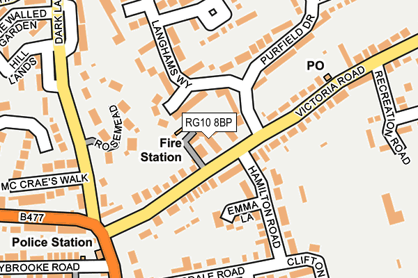 RG10 8BP map - OS OpenMap – Local (Ordnance Survey)