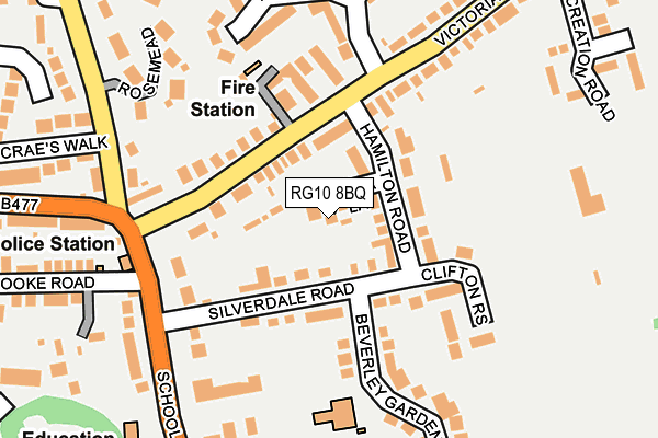 RG10 8BQ map - OS OpenMap – Local (Ordnance Survey)