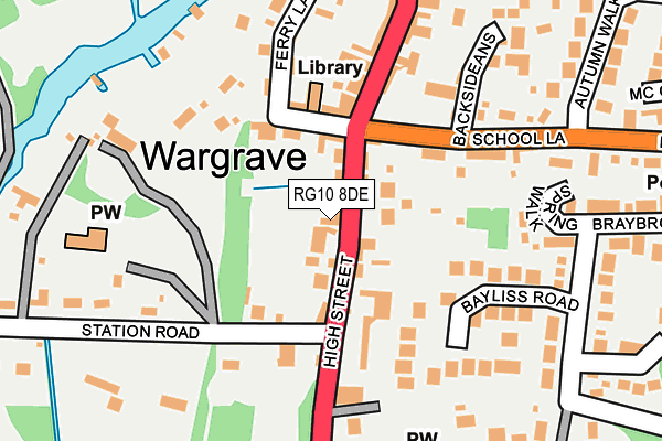 RG10 8DE map - OS OpenMap – Local (Ordnance Survey)