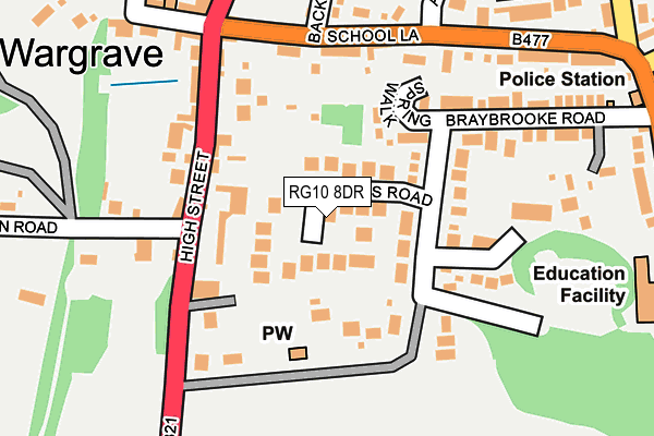 RG10 8DR map - OS OpenMap – Local (Ordnance Survey)