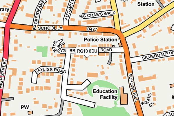 RG10 8DU map - OS OpenMap – Local (Ordnance Survey)