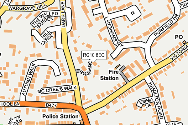 RG10 8EQ map - OS OpenMap – Local (Ordnance Survey)