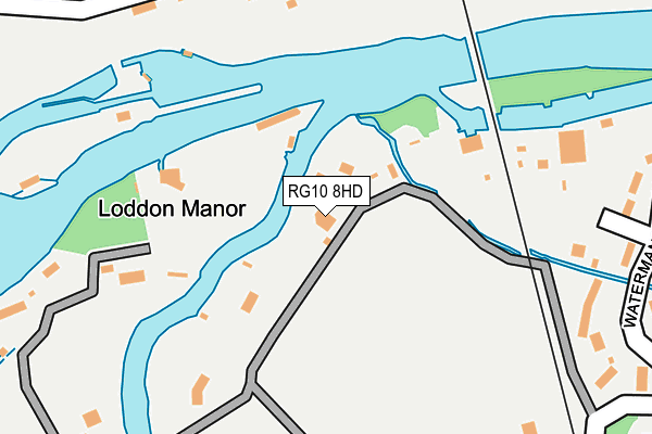 RG10 8HD map - OS OpenMap – Local (Ordnance Survey)