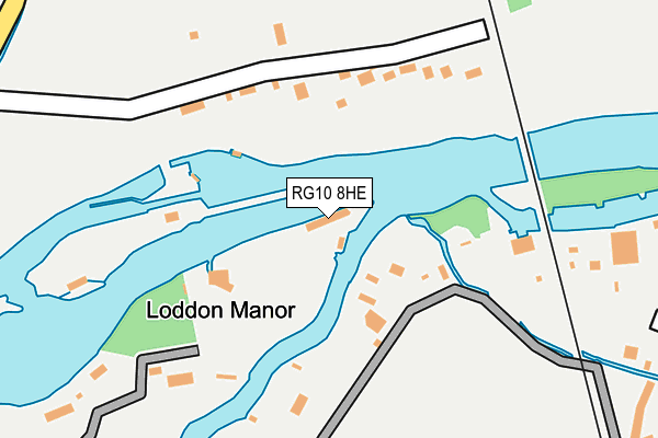 RG10 8HE map - OS OpenMap – Local (Ordnance Survey)