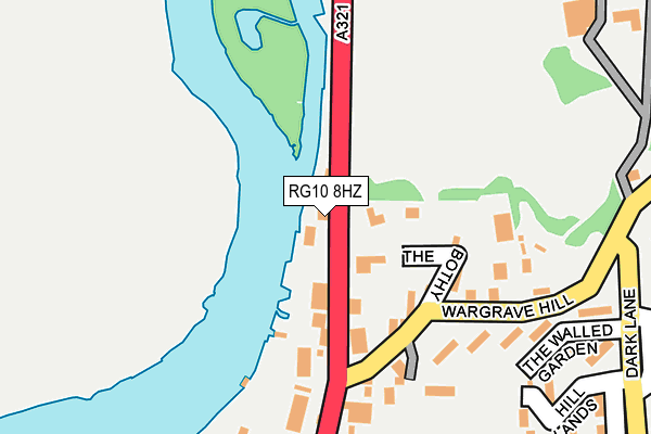 RG10 8HZ map - OS OpenMap – Local (Ordnance Survey)