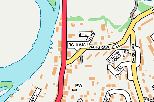 RG10 8JG map - OS OpenMap – Local (Ordnance Survey)