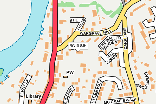 RG10 8JH map - OS OpenMap – Local (Ordnance Survey)