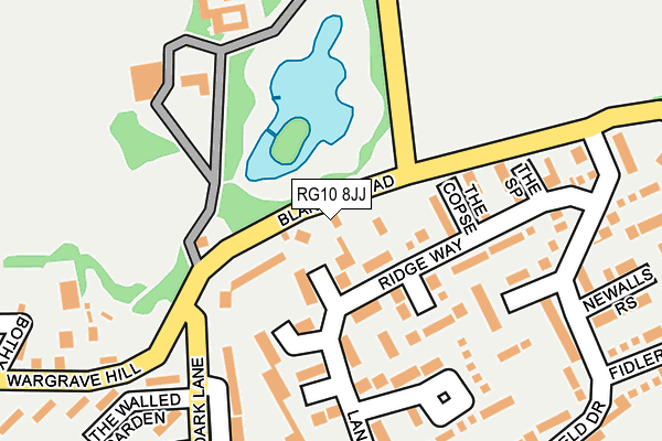 RG10 8JJ map - OS OpenMap – Local (Ordnance Survey)