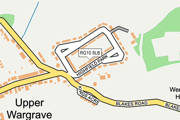 RG10 8LB map - OS OpenMap – Local (Ordnance Survey)