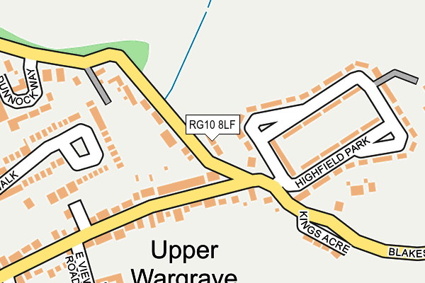 RG10 8LF map - OS OpenMap – Local (Ordnance Survey)